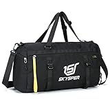 【Kompaktes Design】 - Diese Sporttasche bietet Platz für Schuhe, Kleidung, Sportausrüstung und andere Dinge des täglichen Bedarfs. Eine perfekte Größe für einen schnellen Ausflug ins Fitnessstudio oder zum Training, einfach über der Schulter, crossbody, in der Hand oder im Gepäck zu tragen.