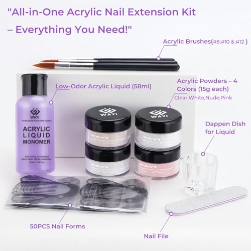 Kit Acrílico de Uñas 9 Piezas con Polvo y Monómero miniatura 2