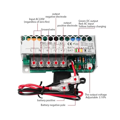 Alimentation sans interruption PSC-100 pour éviter les pannes de courant 24V - 5