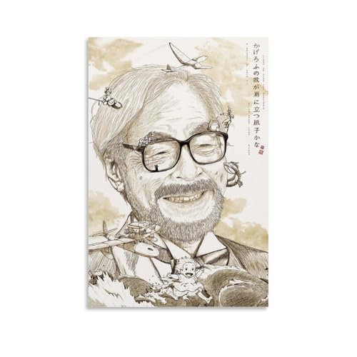 Hayao Miyazaki Dipinti decorativi creativi impermeabili senza cornice direttamente incollati