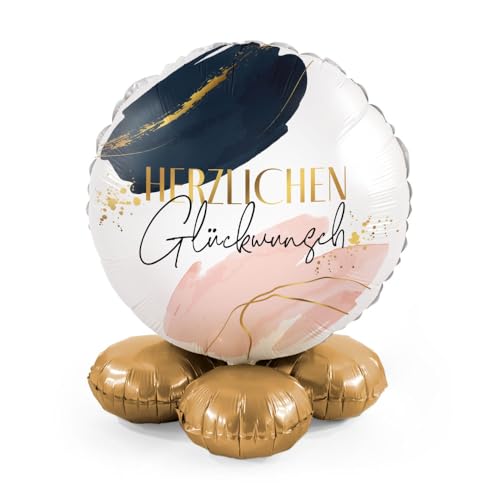 Eleganter Folienballon Herzlichen Glückwunsch zum Geburtstag selbstehende Funktion Set Ballons Geburtstag Frauen Mädchen Birthday Ballon