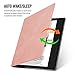 Ayotu Kindle Oasis Case (2019/2017 Release), Pink, Portable Electronic Device Cover, Soft Silicone Material, Auto Wake/Sleep, Waterproof 7'' Kindle Oasis Cover, Honeycomb Design