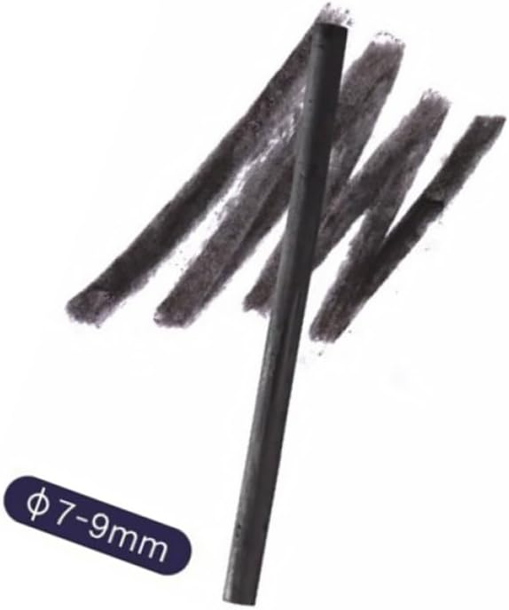 Ipetboom 25pcs 7-9mm Willow Charcoal Sketch Bars Drawing Supplies Sketching Pencils for Artists and Beginners