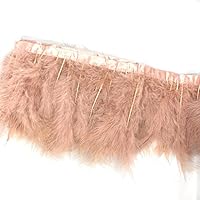 Yurosiay 5 m veer, franjeboord, 10-15 cm breed, veren, franjes, trim, avec, satijnen lint, pluizige veer, franjeband, veer strepen om te naaien