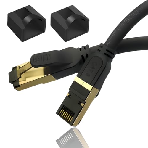 Reulin Cable Ethernet Plug & Play, Cable LAN Cat8, Cable de Red RJ45 TP 40G-2 GHz, para Conectar el...