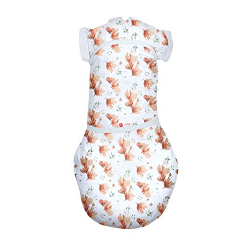Image of embe 2-Way Transition Swaddle, 12-18 lbs, Arms & Legs In Or Out, Warm Up & Cool Down 100% Cotton, 3-6 Months