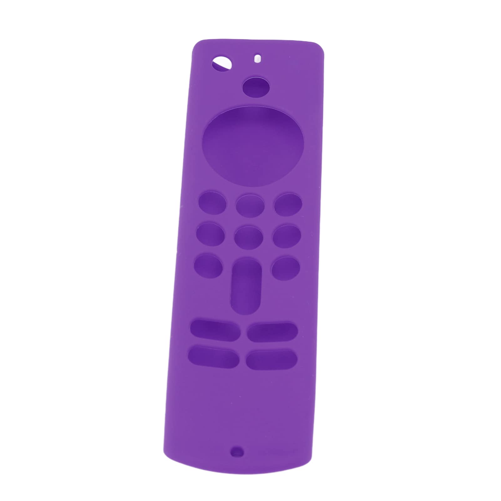 Fernbedienungs-Silikonhülle für TV Stick, Fernbedienungshülle für TV Stick für rutschfeste Silikon-Schutzhülle mit Trageband der 3. Generation (Lila Set)