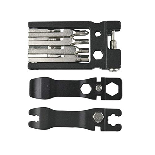 GuDoQi Outils Velo Multifonction, 19 in 1 Outil pour VTT, Kit Réparation Vélo avec Clés Allen, Cle a Rayon Cover