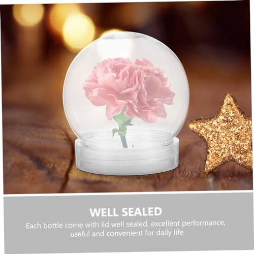 Bolas transparentes para Navidad de 10 piezas y envases rellenables multiusos 4