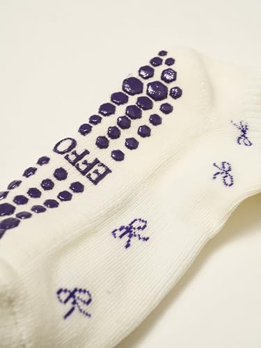 Image of Shapes Studio Half Calf Grip Socks, Cute Fruit Pilates Socks, Ruffle Socks, Non-Slip for Barre Yoga