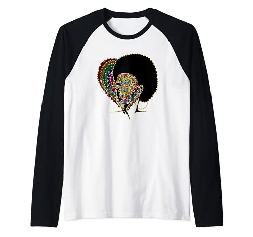 Love Psychedelic Raglan Baseball Tee, Black