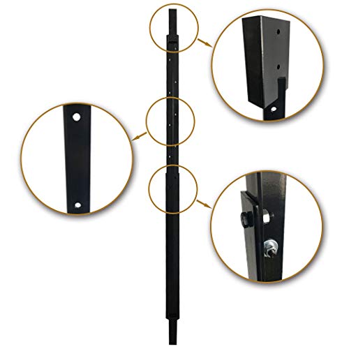 Image of Highwild 2x4 Target Hanger | Target Stand Base | Adjustable Height Steel Post | AR500 Steel Gong Targets Conversion Adapter