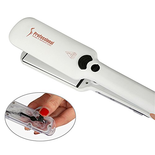 Cepillo alisador de pelo con vapor y temperatura ajustable miniatura 4