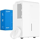 hOmeLabs 50 Pint Wi-Fi Dehumidifier with Pump for up to 7,000 Sq Ft (MAX 120 Pint at 95°F, 90% RH) – High Capacity Moisture Removal for Large Rooms, Offices, and Basements