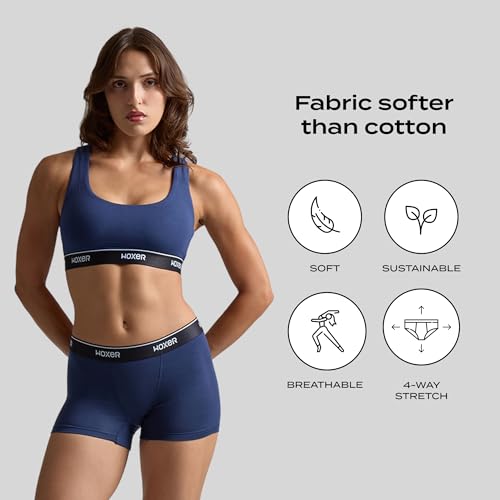 Image of Woxer Womens Boxers - Star 3 inch Boy Shorts Underwear for Women - Boxer Briefs