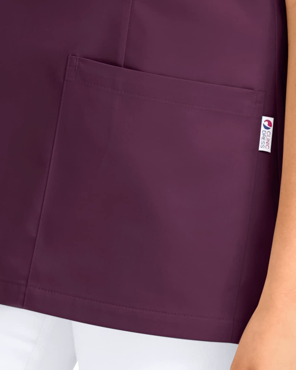 CLINIC DRESS Schlupfkasack 5er-Pack Damen Kasacks für Pflege Ärzte und Ärztinnen Praxisteam 2 Taschen leicht tailliert