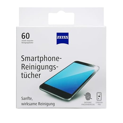 ZEISS Smartphone-Reinigungstücher 60 Stk. alkoholfrei, Reinigung für Smartphonedisplays