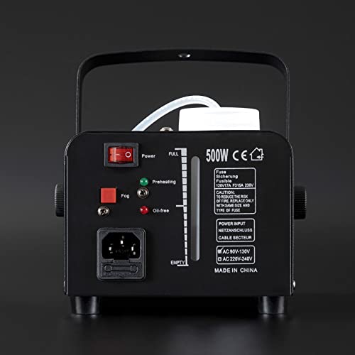 Sunolga Halloween Fog Machine, 6 Stage Led Lights With 12 Colors, 500W Wireless Remote Control Portable Smoke Machine, With Fuse Protection, For Holidays Parties Weddings Stage Club Bar - Black #TOP3