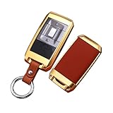 Exvaugh Car Key Case Keychain Protective Case Cover Shell Key Protection Key Fob For Rolls-Royce Phantom/Cullinan/Ghost (24K-gold)