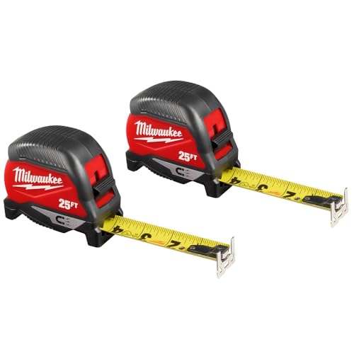 Cinta métrica magnética Milwaukee de 25 pies para reformas domésticas e instalación de estructuras