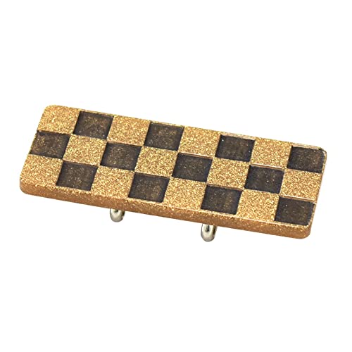 帯留め 日本製 [なごみや] T19-064 表彫り帯留 市松 三分紐用 金具付 レディース ＿ G金のサムネイル