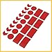 REPAIROCK 42pcs Red Reflective Stickers Tape Waterproof Decals for Car Motorcycle Bicycles Auto Replacement Parts