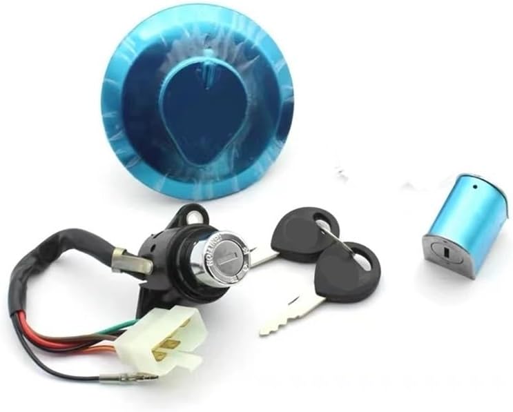 Motorcycle Ignition Switch Lock+Fuel Tank Cap Cover Lock+Steering Lock Set For CBT125 CBT150 Spare Parts
