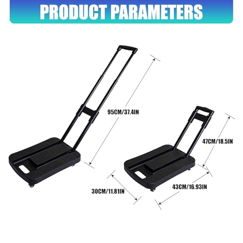 Chariot pliable en aluminium pour bureau mobile et support de PC - 4