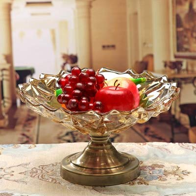 ZAMTAC Upscale European Luxury neo-Classical Crystal Hollow Fruit Plat ZAMTAC Upscale European Luxury neo-Classical Crystal Hollow Fruit Plat