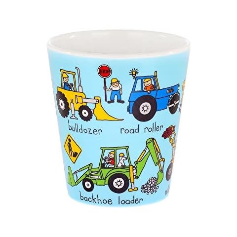 Tyrrell Katz Melamine Trucks Design Children’s Beaker · Illustrated Tractors, Diggers & Cranes · Super Durable Dishwasher Safe · Fun Designs Cover