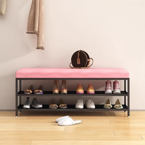Banc à chaussures métallique gain de place pour optimiser petits espaces - 3