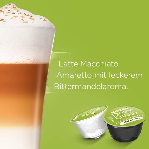 Nescafé Dolce Gusto Latte Macchiato Amaretto Set of 3 Coffee Capsules 3 x  16 Capsules (24 Servings) : Amazon.de: Grocery