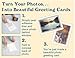 Photographer's Edge, Photo Insert Card, Black with Silver Border, Set of 10 for 4x6 Photos