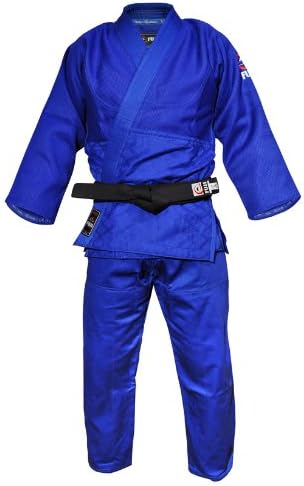 FUJI Double Weave Judo Gi, Thick Collar Cotton-Blend Judo Uniform