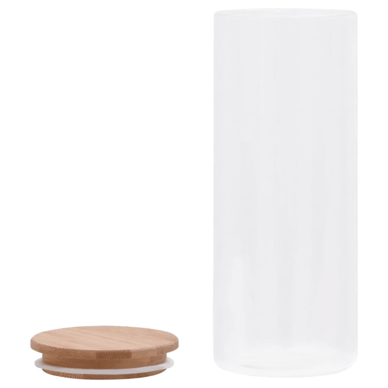 Tarros de almacenaje con tapa de bambú 6 unidades 1000 ml, Tarros De Cristal Con Tapa, Botes Cocina Almacenaje, Frascos De Vidrio, Botes Para Especias Cocina