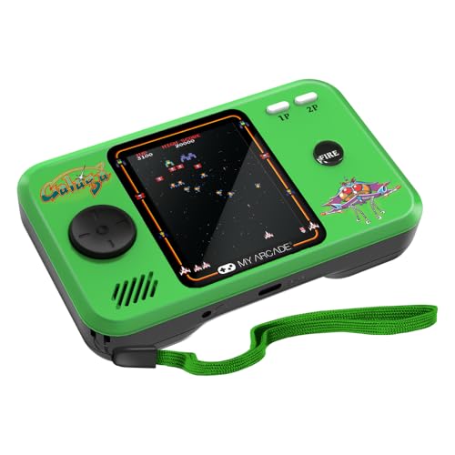 Image of My Arcade Galaga Pocket Player Bundle: Officially Licensed, Portable Gaming Console, Travel Case, Screen Protector Included