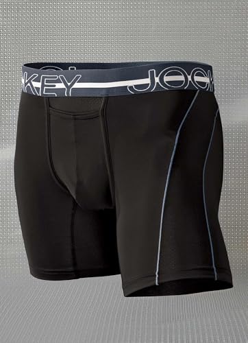 Jockey Sport Men's Underwear Silver Microfiber 7.5" Boxer Brief3