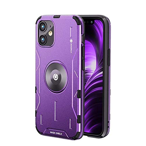 Coque iPhone 12 Pro Max en métal antichoc Li protection violette - 2