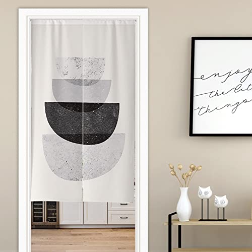 のれん 現代風 幾何学模様 モダン キッチン リビング 和室 玄関 間仕切り 目隠し 暖簾 簡単取り付け 安心 北欧 80*120cm おしゃれ ロング丈 カーテン 目隠し 可愛い 洗える タイプ 本棚 のれん カラー 遮光 暖簾 ホームデコレーション