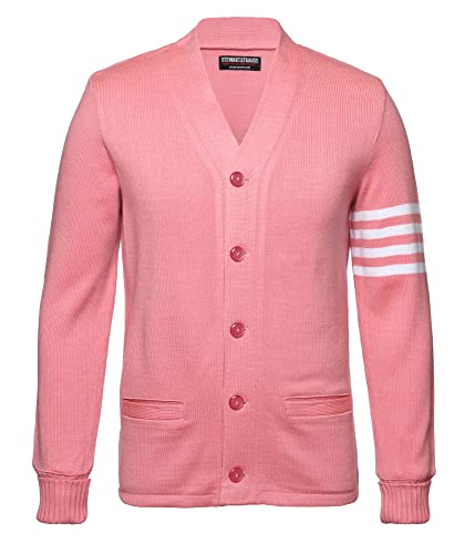 Image of Stewart & Strauss Cardigan Varsity Letter Sweater | American style button front letter sweater knit since 1977, heavyweight and ready for chenille letters and patches