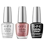 OPI Infinite Shine Long-wear Nail Polish, Gel-Like Nail Varnish with no UV lamp needed, 3-Step System for up to 11 days of vibrant colour, Base Coat & Nail Polish & Top Coat, Chicago Champaign Toast,