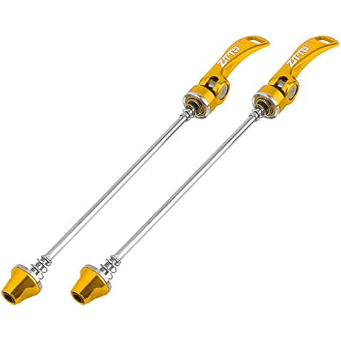 BESPORTBLE 1 Paar Naben-Schnellspanner Fahrrad-Schnellspanner Vorne Und Hinten Spießbolzenhebel Achswerkzeuge Golden Cover