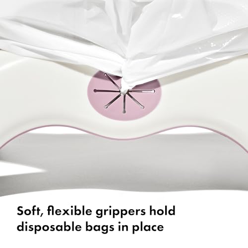 Image of OXO Tot 2-in-1 Go Portable Potty with Travel Bag, Travel Potty Seat for Toddler - Blossom