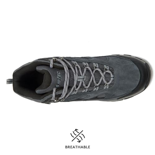 Image of HI-TEC Yosemite WP Mid Waterproof Hiking Boots for Men, Lightweight Breathable Outdoor Trekking Shoes
