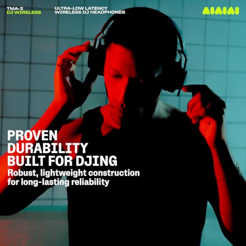 Image of Aiaiai TMA-2 DJ Wireless - Professional Wireless DJ Headphones with Ultra-Low Latency Audio, 20+ Hours of Playback, Durable Lightweight Design, High Isolation Ear Pads and Added Bluetooth.