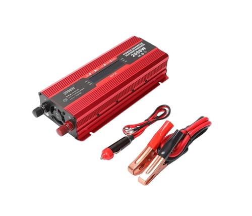 Onduleur 12v 220v 2000w pour voiture et camping-car convertisseur sinusoidal