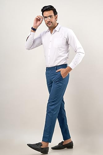 Image of VX9 Men's Formal Trousers, Smart Office & Business Wear, Classic Fit