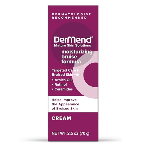 Dermend Arnica Bruise Cream with Vitamin K – Bruise Cream for Thin & Mature Skin – Moisturizing Formula with Retinol, Ceramides & Arnica Oil – Dermatologist Recommended – 2.5 oz