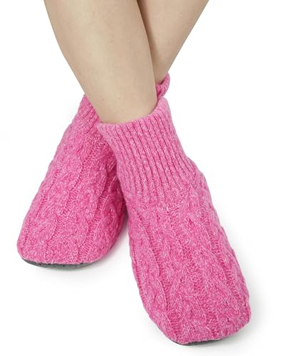 Image of BenSorts Fuzzy Slipper Socks for Women Non Slip House Socks with Grips Gifts