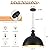 PINDODO 11.8" Black Pendant Lights 2 Pack and 15.7" Industrial Pendant Light 2 Pack